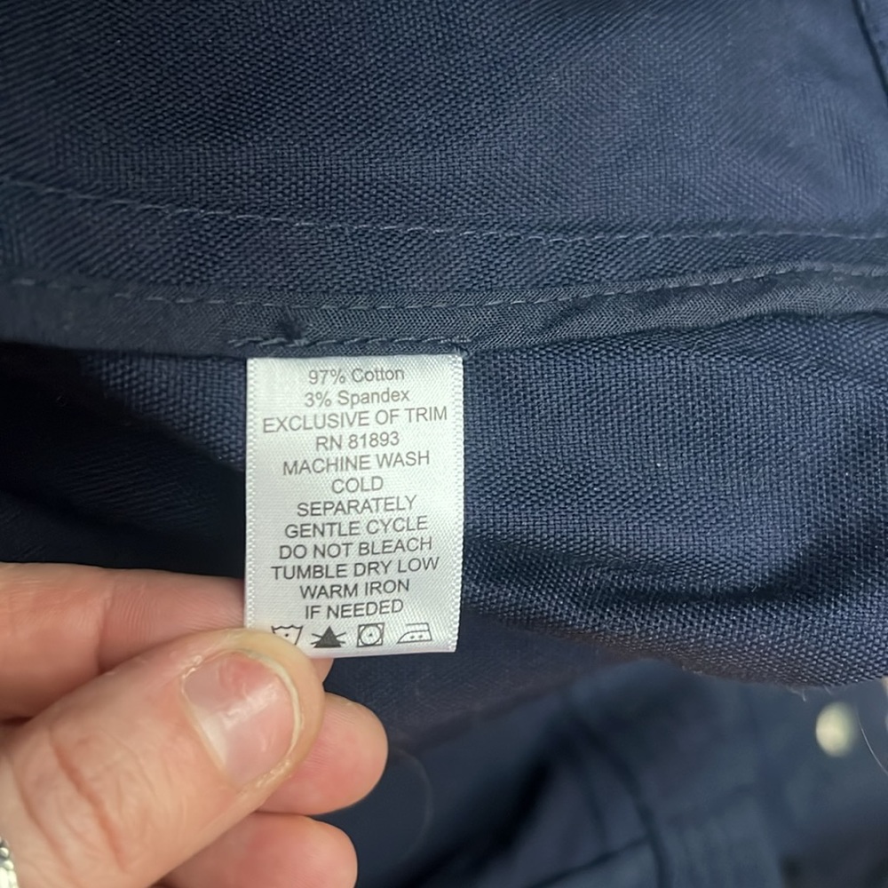 Denim & Co / navy zip jacket / 1X - Picture 5 of 5